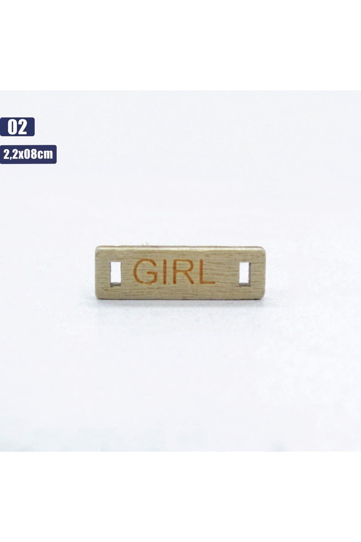 Ahşap Amigurumi Boy ve Girl Etiketi 02