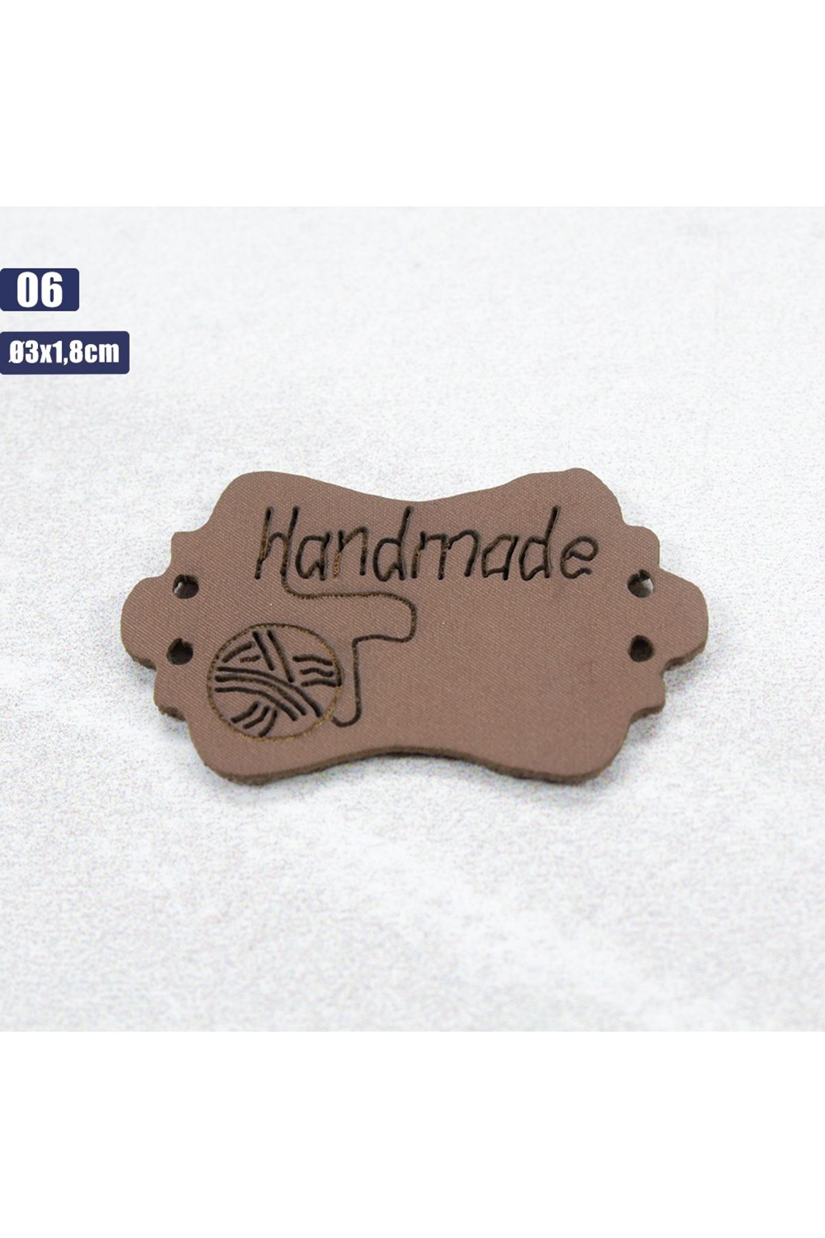 Handmade Deri Etiket 06