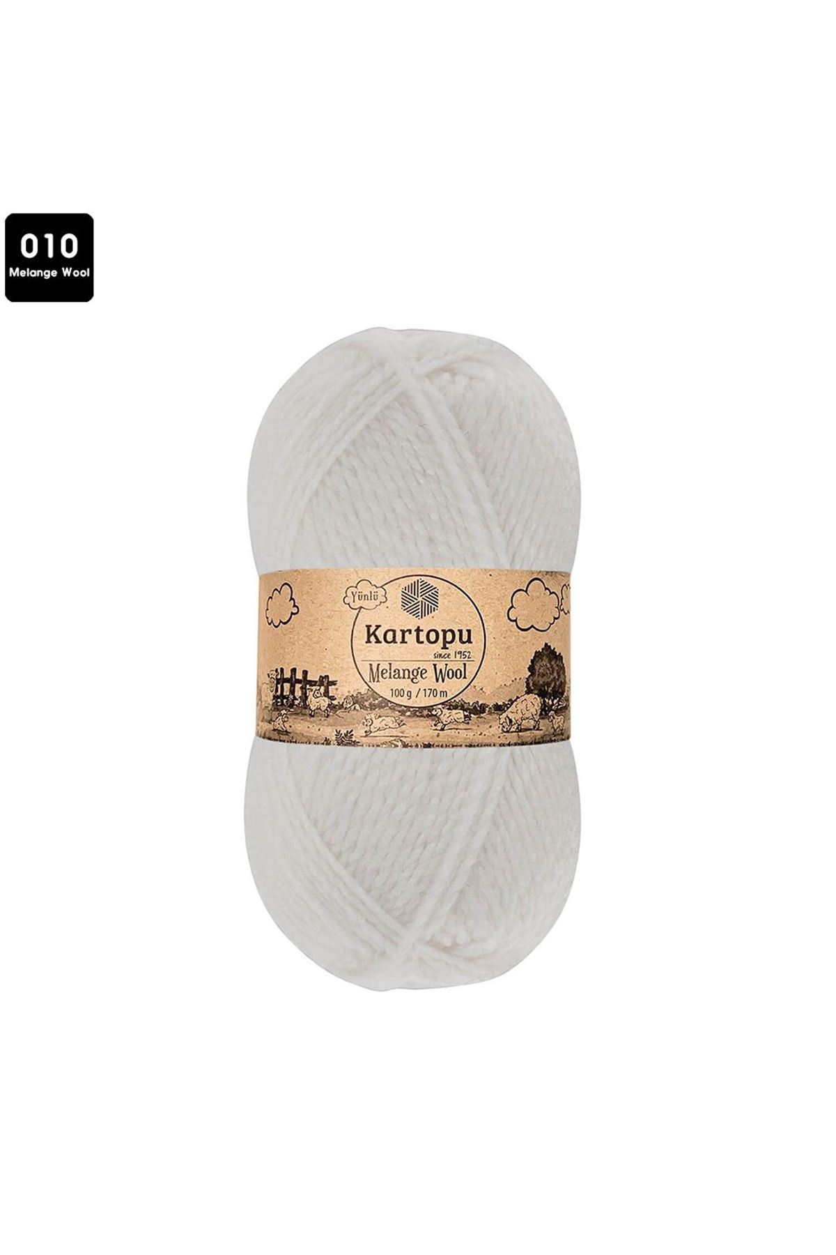 Kartopu Melange Wool Renk No:10