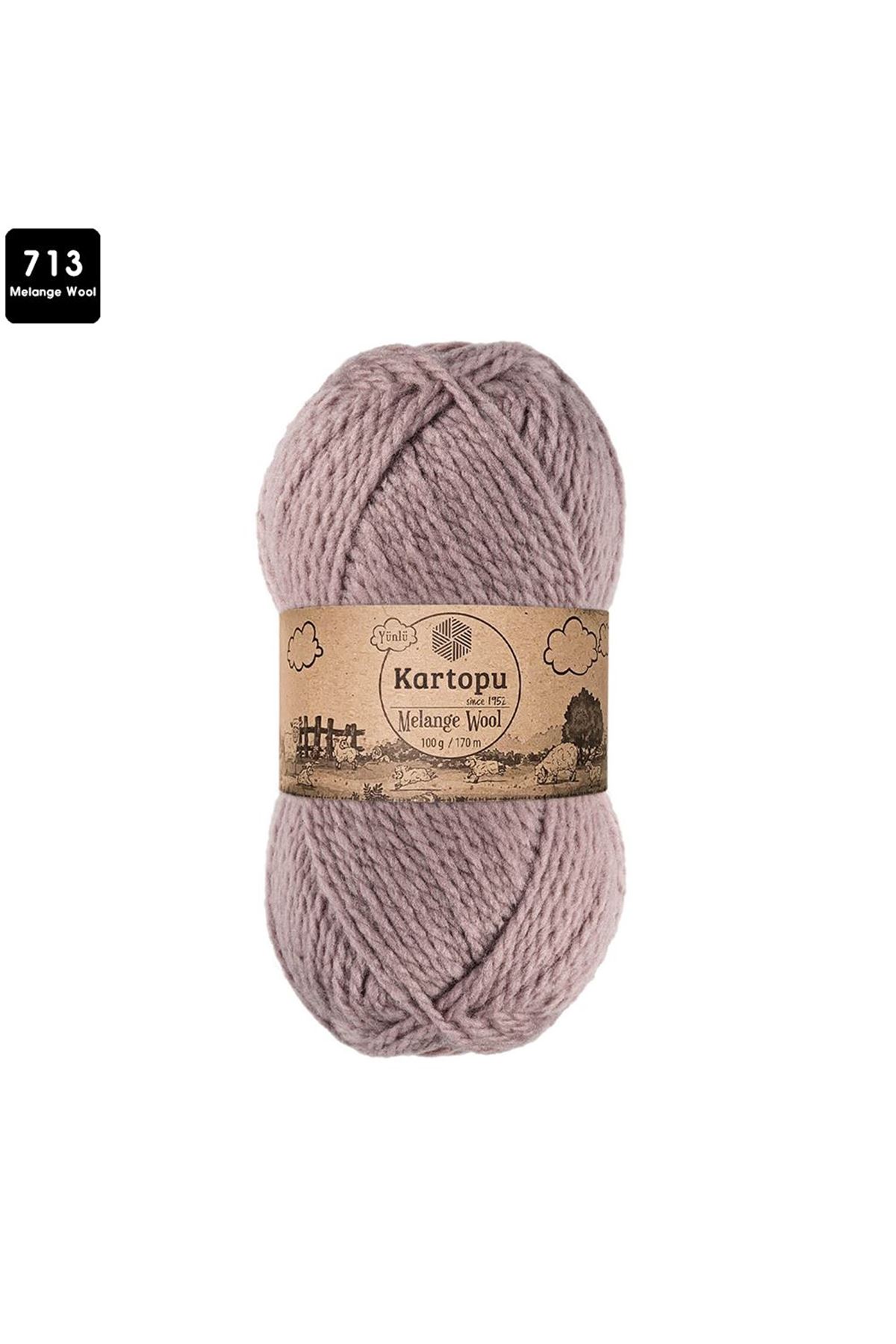 Kartopu Melange Wool Renk No:713