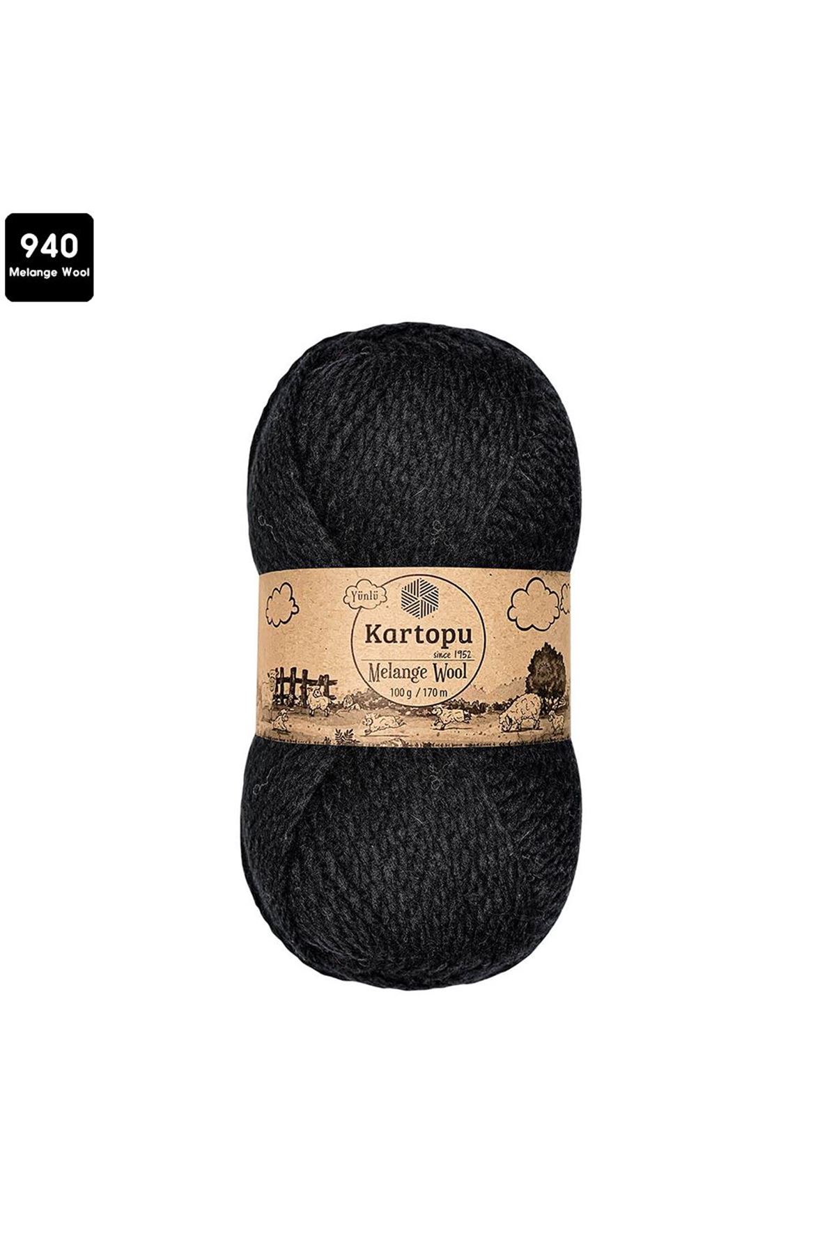Kartopu Melange Wool Renk No:940