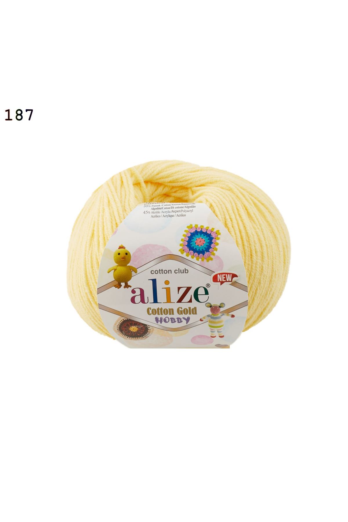 Alize Cotton Gold Hobby  Renk No: 187