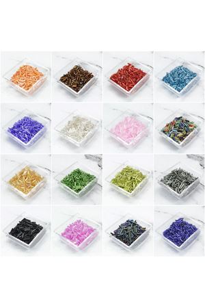 Kartopu Dikilebilir Boru Boncuk Set 12 Paket x 15 gram -  Toplam 180 Gram 