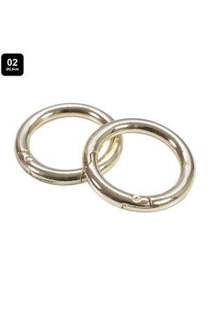 Metal Yaylı Çanta Halkası - Çap 2,5 cm - Altın