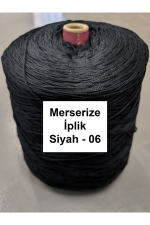 Merserize Örgü İpi Siyah - 06