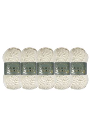 5'li Paket Polyanna Family Yarn Anti Pilling Örgü İpi No:520 Açık Bej