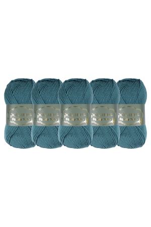 5'li Paket Polyanna Family Yarn Anti Pilling Örgü İpi No:537 Zümrüt Yeşili