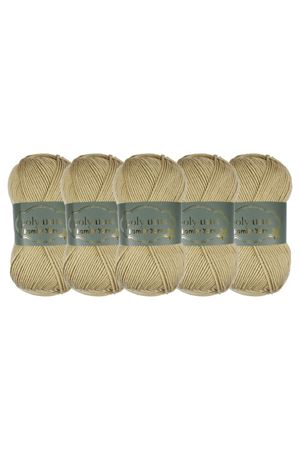 5'li Paket Polyanna Family Yarn Anti Pilling Örgü İpi No:540 Sütlükahve