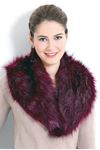 Yarnart Kürk Shawl Hazır Kalıplı Dikilebilir Pelüş Şal Bordo