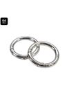 Metal Yaylı Çanta Halkası - Çap 2 cm - Gümüş