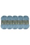 5'li Paket Polyanna Family Yarn Anti Pilling Örgü İpi No:521 Mint Yeşil
