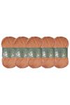 5'li Paket Polyanna Family Yarn Anti Pilling Örgü İpi No:533 Turuncu